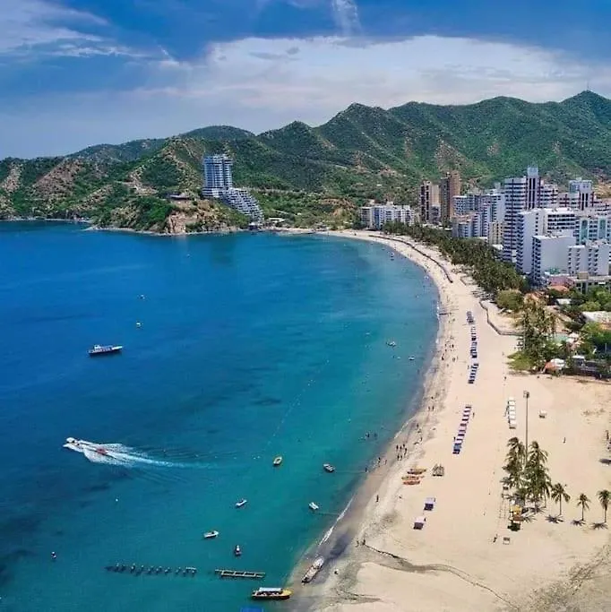 Spectacular View Of Rodadero Santa Marta  Colombia