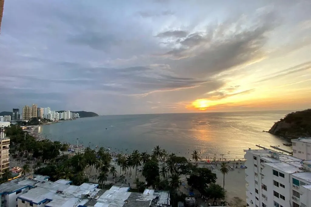 Spectacular View Of Rodadero Santa Marta  Colombia